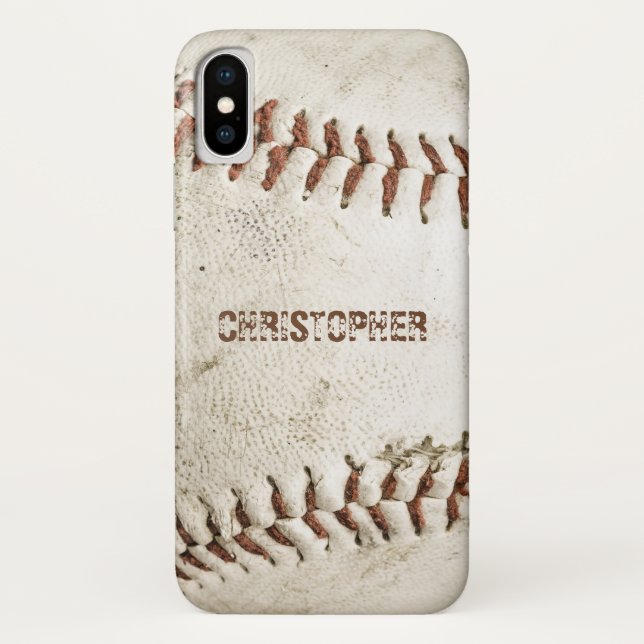 Vintage Baseball Personalized Case-Mate iPhone Case (Back)