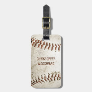 Vintage Baseball Personalized Luggage Tag