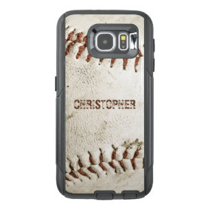 Vintage Baseball Personalized OtterBox Samsung Galaxy S6 Case