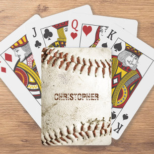 Vintage Baseball Personalized Poker Cards