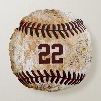 Vintage Baseball Pillows Name  Team Name  Number by YourSportsGifts at Zazzle