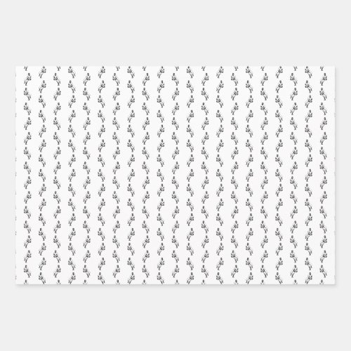 Vintage Baseball Player Art Pattern CUSTOM COLOR Wrapping Paper Sheets