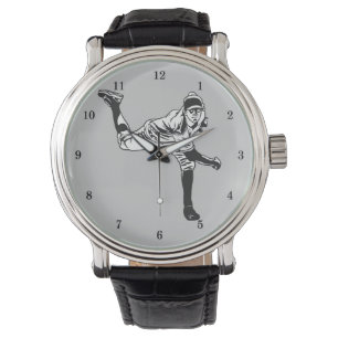 Vintage Baseball Player Watch