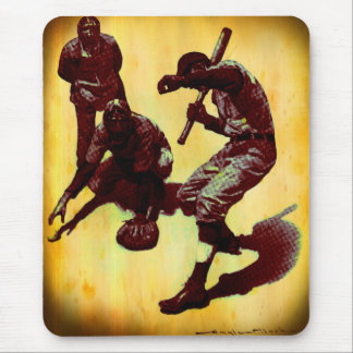 Vintage Baseball Players Mouse Pad