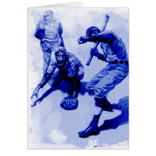 Vintage Baseball Players Note Card