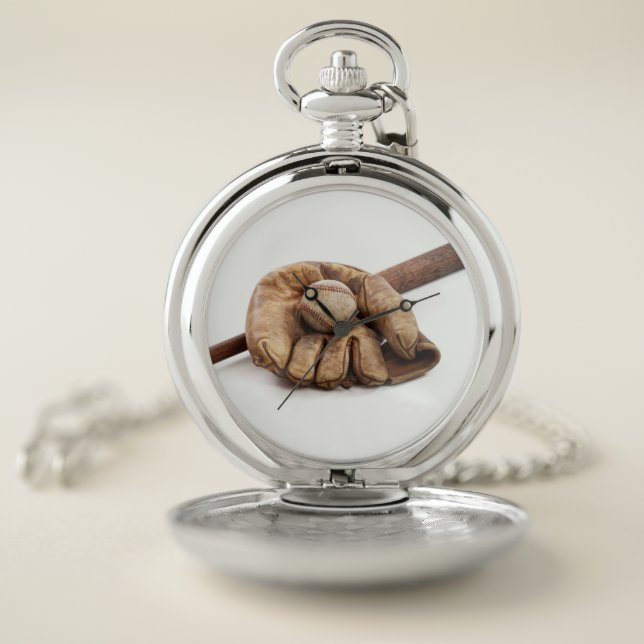Vintage Baseball Pocket Watch (Inside)