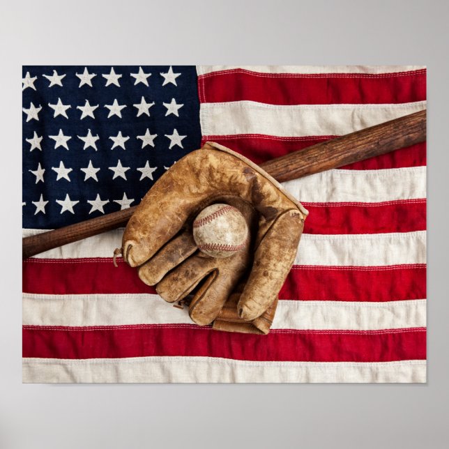 Vintage Baseball Poster (Front)