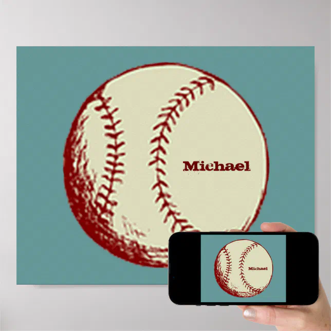 Vintage Baseball Poster | Zazzle