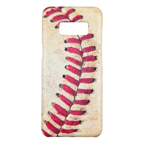 Vintage Baseball Red Stitches Close Up Photo Case-Mate Samsung Galaxy S8 Case