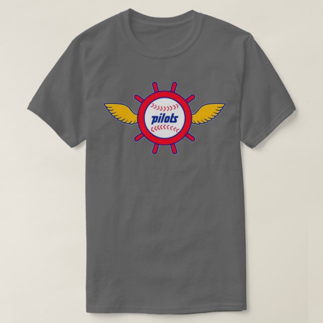 Vintage Baseball Seattle Pilots  T-Shirt (Design Front)