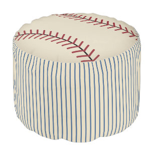 Nursery Poufs Pillows Ottomans Zazzle Vintage Baseball Sports Ottoman Kids Pillow Pouf