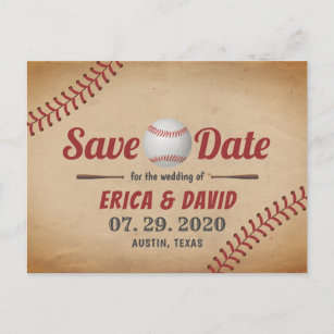 Baseball Ticket Save the Date - Sports Bride