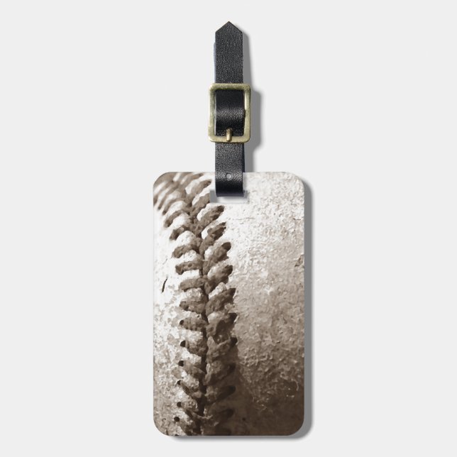 Vintage Baseball Tags For Luggage (Front Vertical)