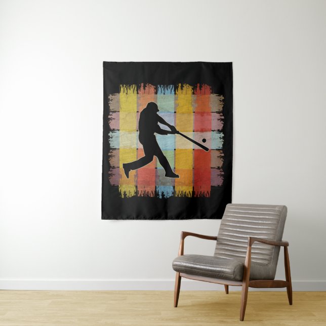 Vintage Baseball Tapestry (In Situ)