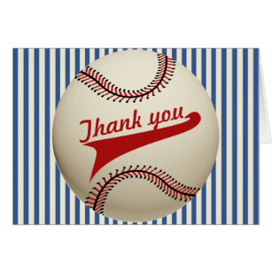 vintage baseball note cards zazzle baseball thank you