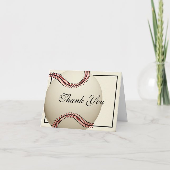 Vintage Baseball Thank You (Front)