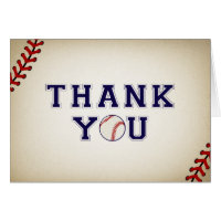 Vintage Baseball Thank You