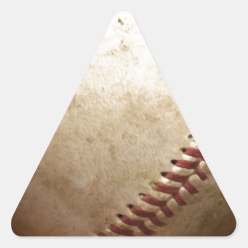 Vintage Baseball Triangle Sticker