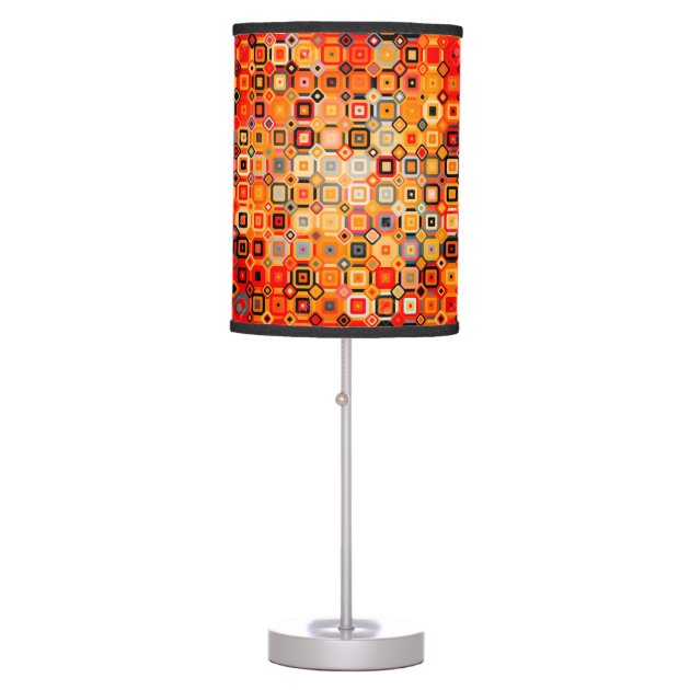 vintage orange table lamp