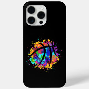 Vintage Basketball Graphic Design Cool Basketball iPhone 15 Pro Max Case