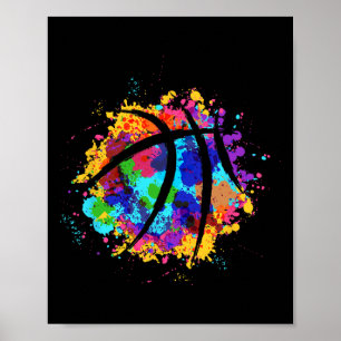 Vintage Basketball Graphic Design Cool Basketball Poster
