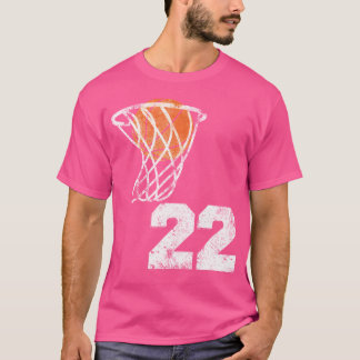 Vintage Basketball Jersey Number 22 Player Numbe T-Shirt