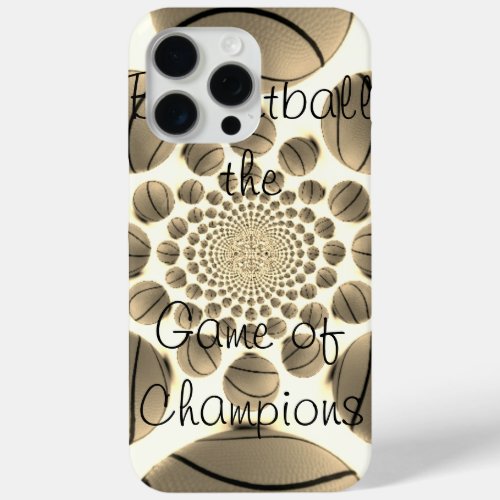 Vintage Basketball pattern art design iPhone 15 Pro Max Case