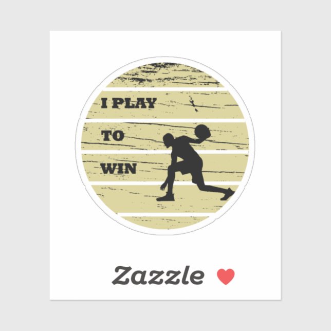 vintage basketball player sticker (Sheet)