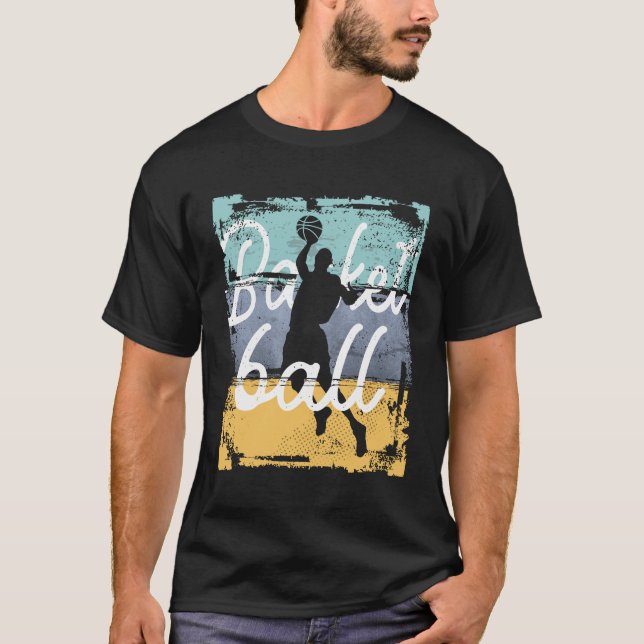 Vintage Basketball Player T-Shirt (Front)