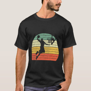 Vintage Basketball Silhouette Costume For Men And  T-Shirt