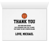 Vintage Basketball Thank You (Inside Horizontal (Bottom))