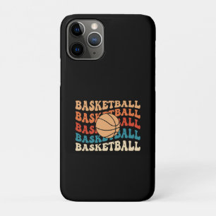 Vintage Basketball Typography Retro Sports Design iPhone 11 Pro Case