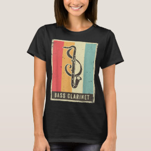 Vintage Bass Clarinet Player Music Retro2 T-Shirt