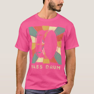 Vintage Bass Drum Player Music Retro Gift T-Shirt