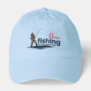 Vintage Bass Fishing Graphic Art [Light mode] Hat