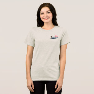 Vintage Bass Fishing Graphic Art [Light mode] Tri-Blend Shirt