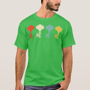Vintage Bass Guitar Player Retro T-Shirt