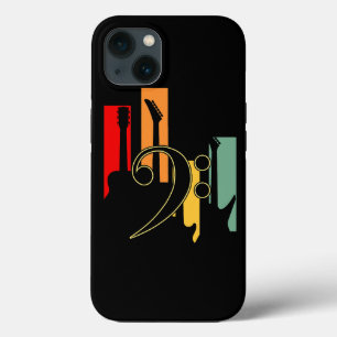 Vintage Bass Guitar Players Guitarist Music Lover iPhone 13 Case