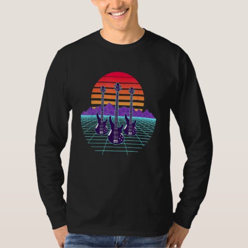 Vintage Bassist Player - Bass Guitar Guitarist Mus T-Shirt