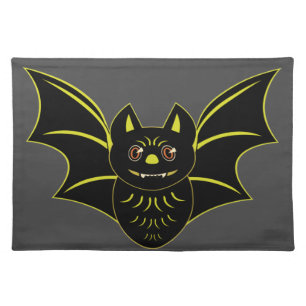 Vintage Bat Cloth Placemat