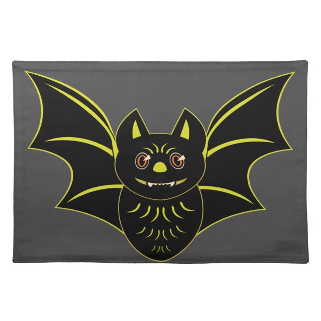 Vintage Bat Cloth Placemat (Front)