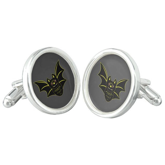 Vintage Bat Cufflinks (Angled)