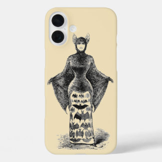 Vintage Bat Lady iPhone 16 Plus Case