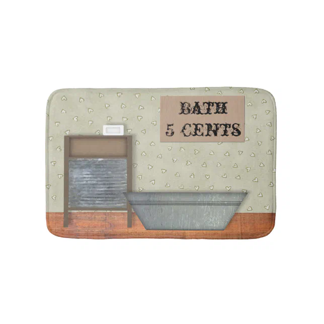 Vintage Bath Bath Mat | Zazzle