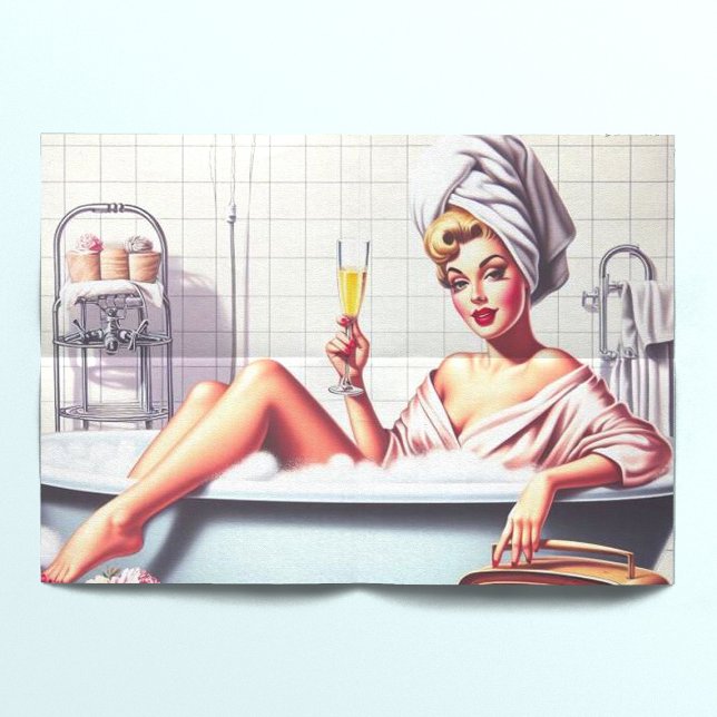 Vintage Bath Pin-Up Tissue Paper (Creator Uploaded)