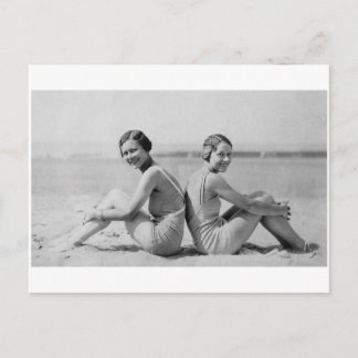 Vintage bathers postcard