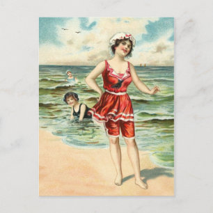 Vintage Bathing Beauties Postcard