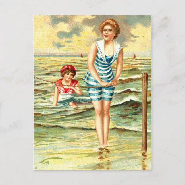 Vintage Bathing Beauties Postcard Zazzle