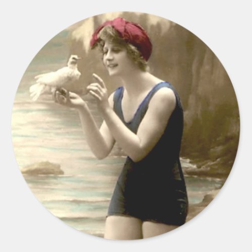 Vintage Bathing Beauty _ Stickers