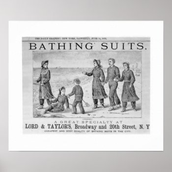 Vintage Bathing Suits Poster by Vintage_Obsession at Zazzle